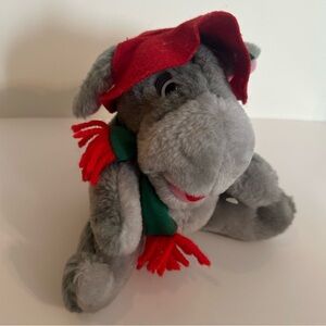 Vintage Eeyore Holiday Plush McDonald's Winnie The Pooh 1988 Stuffed Animal 7”